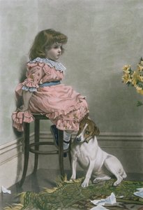 In disgrazia, mezzotinto di F. Stacpoole, con colorazione a mano, pub da Thomas McLean, 1887 da Charles Burton