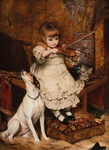 Il piccolo violinista, 1887 da Charles Burton Barber