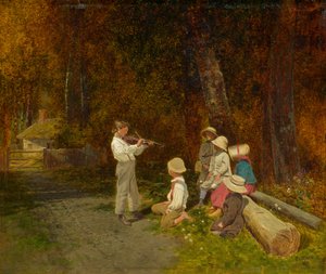 La Sua Prima Apparizione in Pubblico, 1870 da Charles Caleb Ward