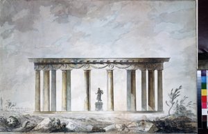 Schizzo del padiglione del parco di Tsarskoye Selo da Charles Cameron