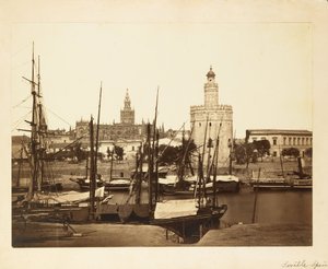 Cattedrale, Torre del Oro e Fiume Guadalquivir, Siviglia da Charles Clifford