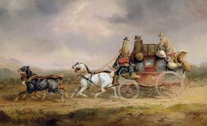 Carrozze postali sulla strada: la Louth-London Royal Mail in corsa da Charles Cooper Henderson