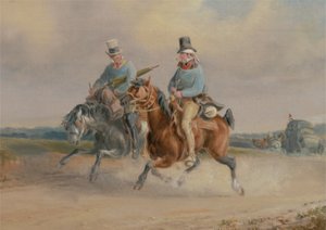Compagni di viaggio, o Una scena sulla strada in Francia da Charles Cooper Henderson