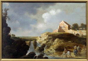 Paesaggio italiano da Charles Cornelisz de Hooch
