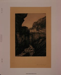 Ingresso di Pont-en-Royans (prova b) da Charles Cottet