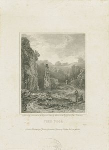 Dovedale - Casa di pesca di [Charles] Cotton (incisione) da Charles Cotton