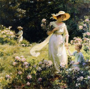 Tra i fiori di alloro da Charles Courtney Curran