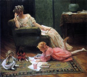 Guardando il bambino giocare, 1909