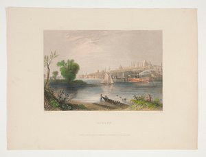 Albany, illustrazione per Nathaniel Parker Willis da Charles Cousen