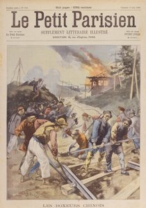 Rivolta dei Boxer (1900-01), i Boxer sabotano la ferrovia, giugno 1900 (stampa)