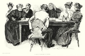 Una partita a dama a Monaco da Charles Dana Gibson