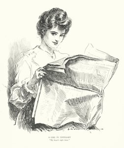 Una ragazza a Tipperary, "Il mio cuore è proprio lì" da Charles Dana Gibson