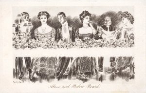 Sopra e sotto bordo da Charles Dana Gibson