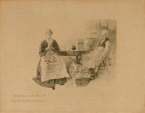 Caleb Plummer e sua figlia, da "The Cricket on the Hearth". da Charles Dana Gibson