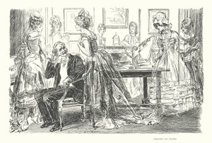 Visitatori della vigilia di Natale da Charles Dana Gibson