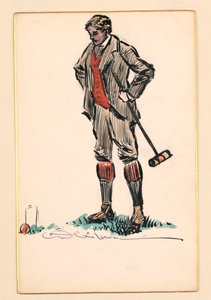 Giocatore di croquet da Charles Dana Gibson