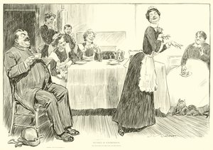 Illustrazione per La scala sociale da Charles Dana Gibson