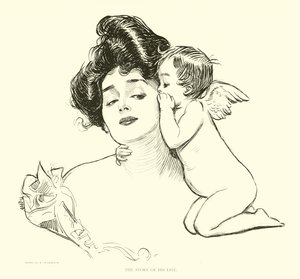 Illustrazione per La scala sociale da Charles Dana Gibson