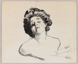 Ritratto di una ragazza da Charles Dana Gibson
