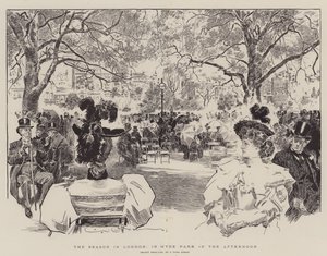 La stagione a Londra, a Hyde Park nel pomeriggio da Charles Dana Gibson