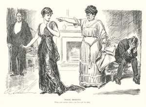 Momenti tragici, quando tua madre mostra la porta alla tua ragazza da Charles Dana Gibson