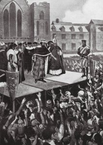 Edoardo I che si rivolge ai suoi sudditi da Charles Daniel Ward