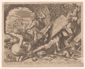 Ercole uccide il centauro Eurytion da Charles David