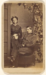 [Generale George Brinton McClellan e sua moglie] da Charles DeForest Fredricks