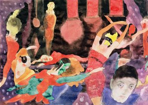 Illustrazione per Il Masque della Morte Rossa di Poe da Charles Demuth
