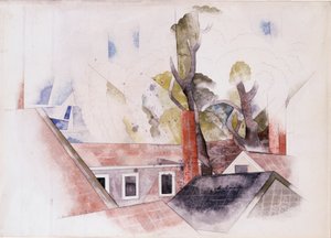 Tetti e Alberi da Charles Demuth