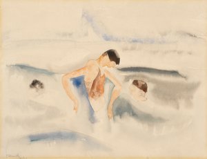 Tre figure in acqua