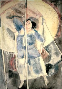 Donna con sacco da boxe da Charles Demuth
