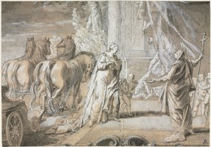 Madame de Maintenon che ritorna alla Chiesa Cattolica, 1700s da Charles Dominique Joseph Eisen