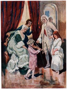 Mozart conquista il cuore della nobiltà c1763 inizio XX secolo da Charles Dudley Tennant