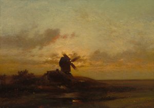 Il mulino a vento, fine anni 1850 da Charles Duprez