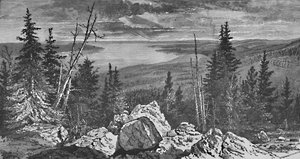 Lago Yellowstone, 1883 da Charles E. H. Bonwill