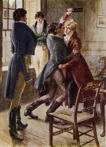 Illustrazione per Il Gentiluomo Dilettante di Jeffery Farnol da Charles Edmund (after) Brock