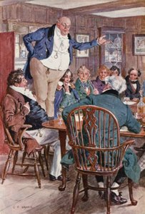 Illustrazione per Il Circolo Pickwick di Charles Dickens da Charles Edmund (after) Brock