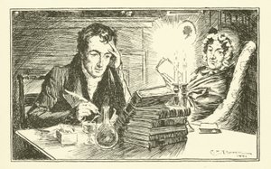 Charles Lamb, con sua sorella, Mary (incisione) da Charles Edmund Brock