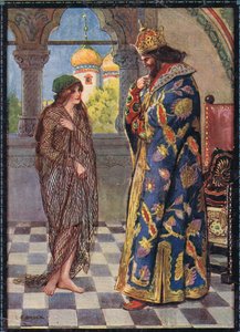 Illustrazione di copertina da Storie per bambini dalle leggende rumene di Moses Gaster (1856-1939) 1921