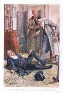 Non si offrì di rialzarsi: ma rimase lì, guardandosi intorno da Charles Edmund Brock