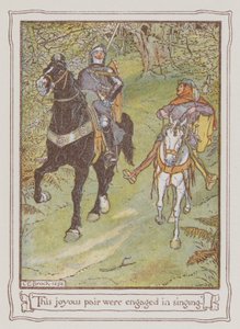 Illustrazione per Ivanhoe di Sir Walter Scott da Charles Edmund Brock