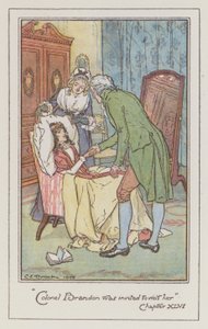 Illustrazione per Ragione e Sentimento di Jane Austen da Charles Edmund Brock