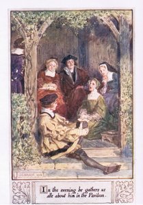 La sera ci raccoglie tutti intorno a lui nel padiglione