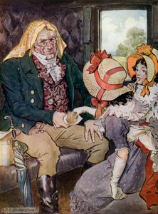 Accettarono con gratitudine i dolci che offriva. da Charles Edmund Brock