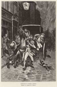 Arresto di Georges Cadoudal, insorto realista bretone, Parigi da Charles Edouard Delort