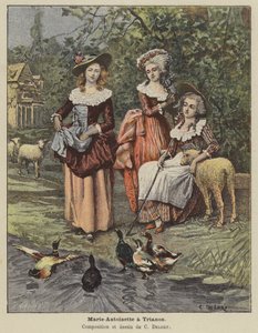 Maria Antonietta al Trianon da Charles Edouard Delort
