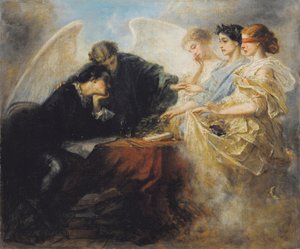 Giovane uomo al bivio, 1856 da Charles Edouard de Beaumont