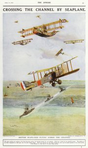 Idrovolanti britannici che attraversano la Manica da Charles Edward (after) Dixon