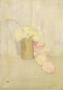 Fumo e fiori di crisantemo da Charles Edward Conder